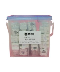 AMDEX: CAT5e, 180° 8P8C (RJ45) Black DATA, suit CL Series Plates