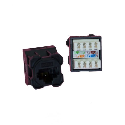 AMDEX: CAT5e, 180° 8P8C (RJ45) Black DATA, suit CL Series Plates